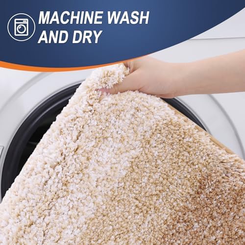 OLANLY Bathroom Runner Rug 47x24, Extra Soft Absorbent Microfiber Bath Rugs - Image 5
