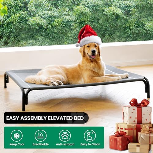 Elevated Dog Bed Outdoor Cooling Raised Cot - Image 2