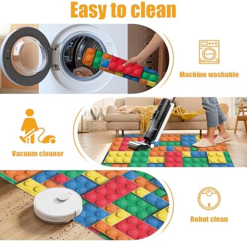 Building Blocks Bricks Bath Mat - Image 4