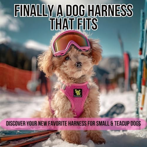 EcoBark Pink XXXS Dog Harness, Soft Mesh No Pull Mini Body Halter - Image 3