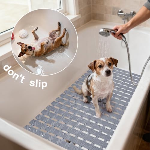 Non-Slip Bath Mat for Tub, Bathing Non Slip Tub Mat for Pet Dog, Dog Bath mat - Image 4