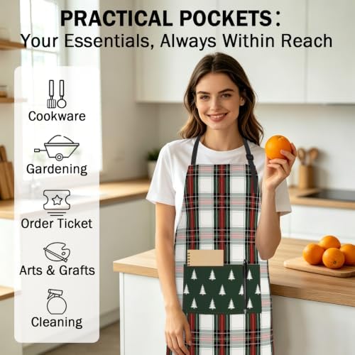 Art Apron with Pocket for Women Men - Image 6