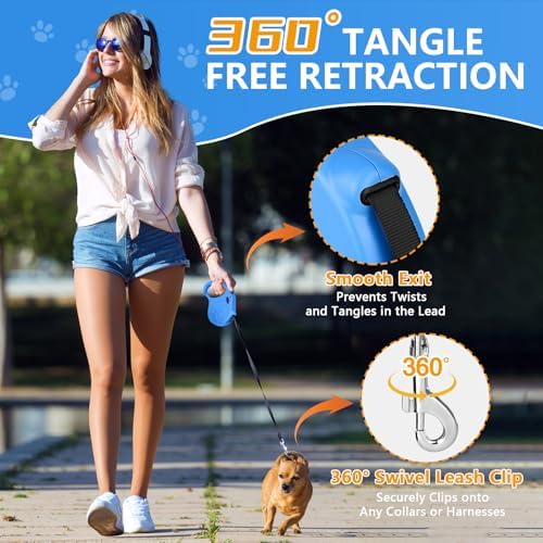Retractable Dog Leash, 16ft Dog Walking Leash - Image 6