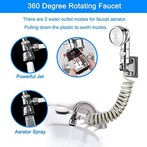 Sink Faucet Sprayer Attachment, Sink Shower Sprayer Attachment Set To Tub Faucet - Image 5
