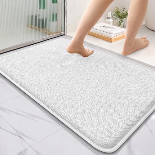 OLANLY Thick Memory Foam Bathroom Rugs 36x24, Absorbent Bath Mat by OLANLY