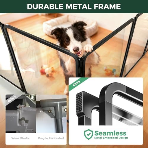 FXW AuraSpace Pro Acrylic & Wire Mesh Indoor Dog Playpen, 12 Panels - Image 3