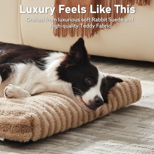 FURTIME Washable Dog Bed Medium Size Dogs, Deluxe Dog Crate Beds - Image 3