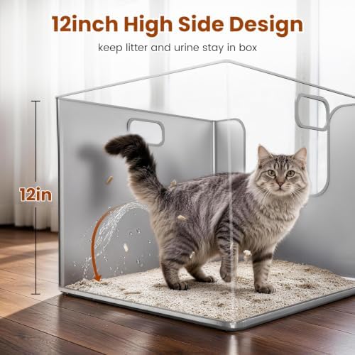 2 Pack XXXL Square Stainless Steel Litter Box - Image 6