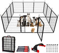 Dog Play Pen Indoors/Outdoor, 12 Panels Dogs Pen Play Pen by IGOOUO