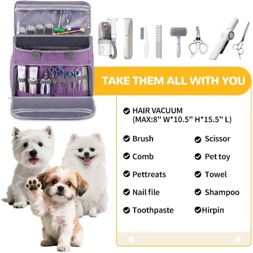 Dog Cat Grooming Bag for Vacuum, Dog Grooming Kit Supplies - Image 5
