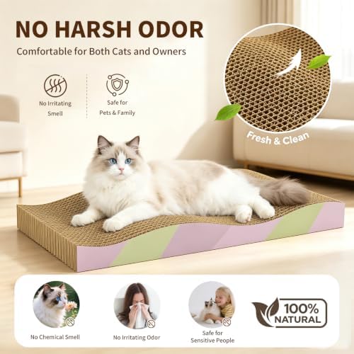 Cat Scratching Board 2-Pack, Reversible Cat Scratcher Pad - Image 6