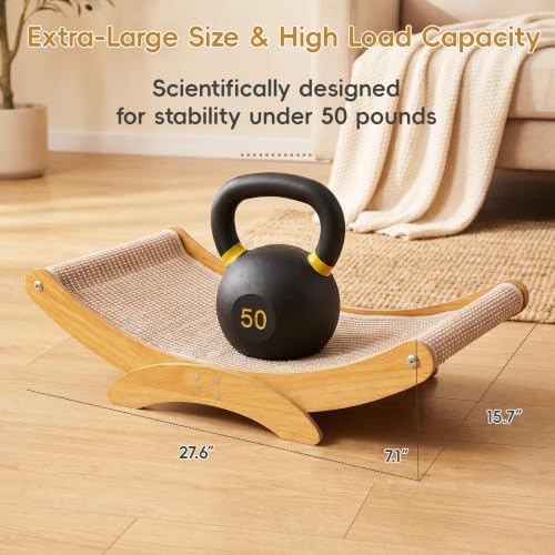 Extra-Larger Sisal Cat Scratcher Bed, Furniture Protector - Image 2