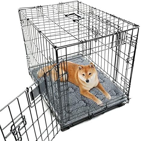 Dog Bed Crate Mat 2 Pack, Soft Plush Dog Bed Pad - Image 6
