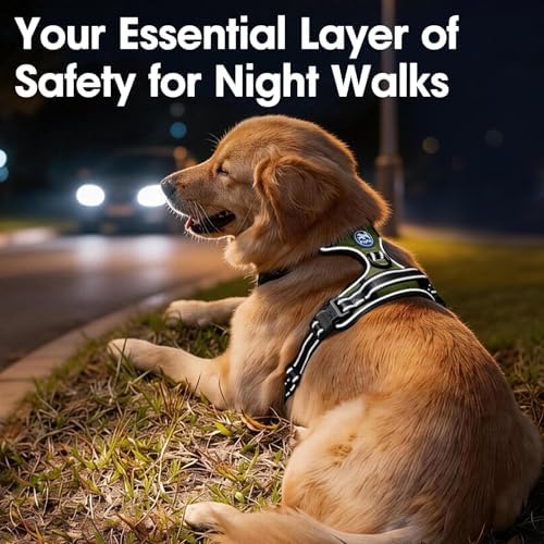 PoyPet No Pull Dog Harness Medium, Reflective Vest - Image 6