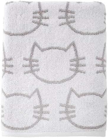 SKL Home Cat Bath Towel, 100% Cotton, Reversible by SKLHomebySaturdayKnightLtd