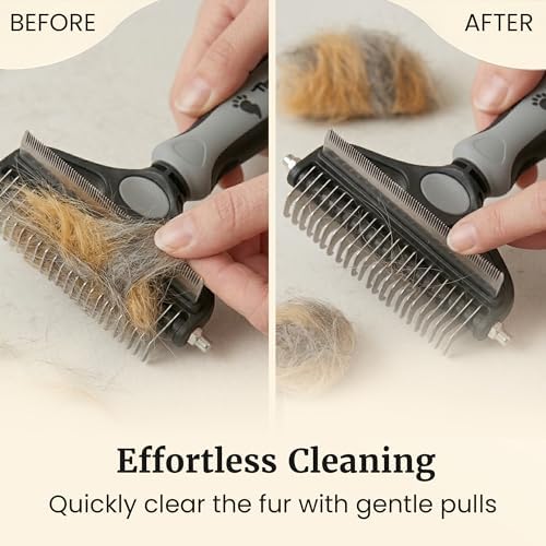 2-in-1 Deshedding Brush and Dematting Rake - Image 7