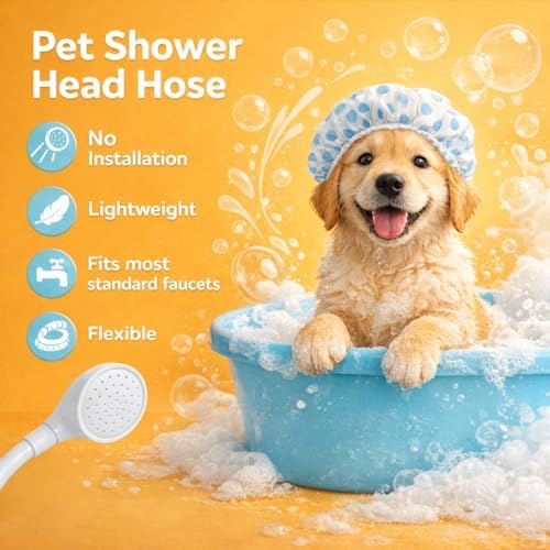 Pet Shower Sprayer with 95cm Rubber Hose - Image 3