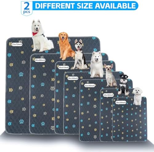 Aitmexcn Washable Pee Pads for Dogs, Extra Large 72"x72", 2 Pack Reusable Puppy - Image 5