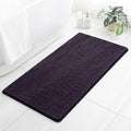 Chenille Bathroom Rug 26"x44" Purple, Non-Slip Plush Bath Mat by Kildoss