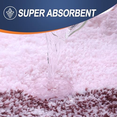 OLANLY Bathroom Rugs Mat 34x21, Extra Soft Absorbent Microfiber Bath Rugs - Image 3