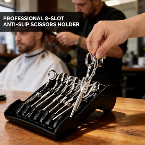 Salon Scissors Holder Rack, Salon Scissors Holder Racks Barber, Shears Stand - Image 2