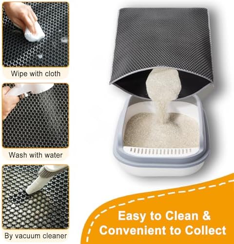Large Cat Litter Box Mat, Litter box Mat - Image 2