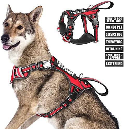 WINSEE Service Dog Vest No Pull Dog Harness by WINSEE