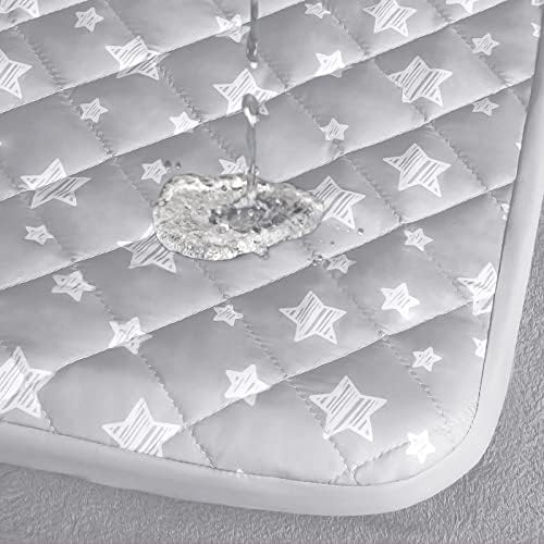 Waterproof Dog Bed Covers Replacement Lovely Grey Star Print, 30x20 Inches - Image 5