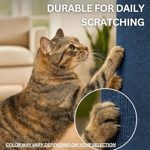 Cat Scratch Mat, 23.6’’ x 11.8’’ Wall Corner Stracther, Versatile Self-Adhesive - Image 6