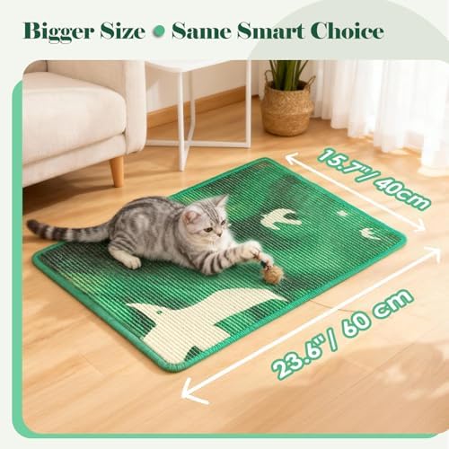 Sisal Cat Scratcher Mat Floor & Wall Cat Scratching Pad - Image 6
