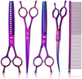 JASON Dog Grooming Scissors Set - 7 in 1 Professional Pet Sharp Shears Kit by JASONSCISSORS