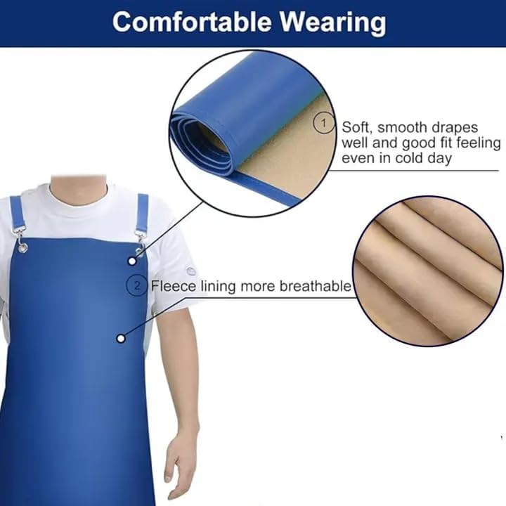 SHEOMERN 2 Pack Heavy Duty Vinyl Industrial Anti-Tear Apron, Chemical Resistant - Image 6