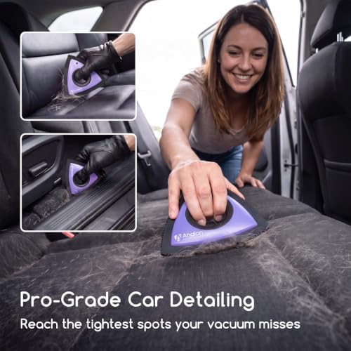 Analan Mini Pet Hair Remover for Car Detailing Dog Hair Tool Brush - Image 2