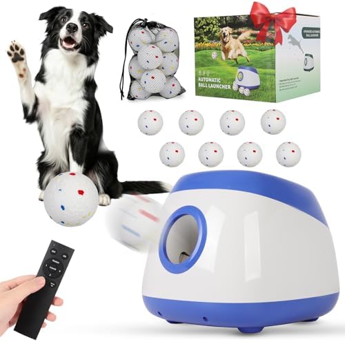 Automatic Ball Launcher for Dogs: 40-80FT Thrower Fetch Machine by %E7%AB%8B%E5%8D%B3%E8%B4%AD%E4%B9%B0