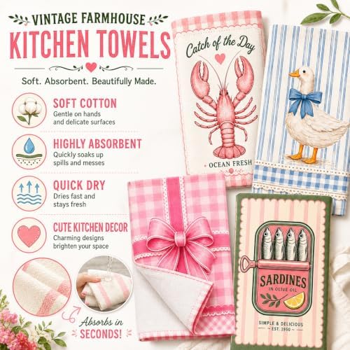 2 Pack Highland Cow Kitchen Towels, Sunflower Coffee Dish Towel Set - Image 4