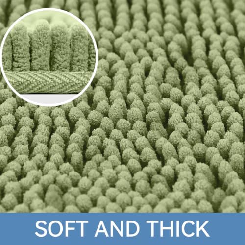 Bcoimo 48x30 Chenille Bath Mat – Non-Slip - Image 3
