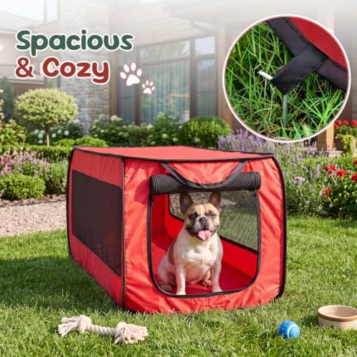 Portable Dog Crate 36" Collapsible Pop Up Dog Crate - Image 3