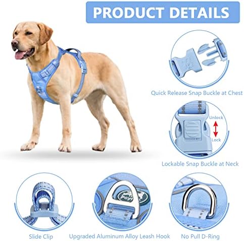 PoyPet No Pull Dog Harness, Reflective Vest - Image 7