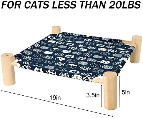 Patas Lague Pet Bed, Elevated Cooling Hammock Bed, 20 lbs, Indoor/Outdoor - Image 4