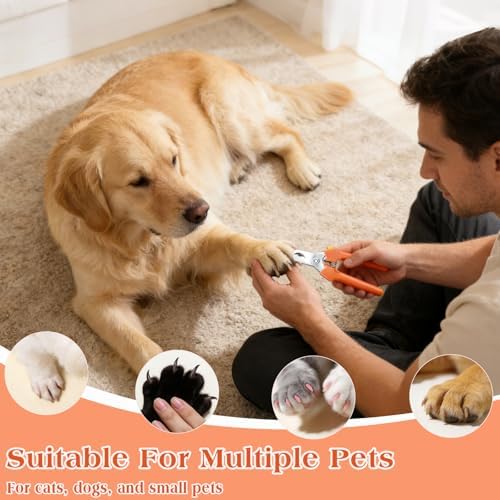 Professional Dog Nail Trimmers for Large & Small Dogs, Heavy-Duty Stainless - Image 4