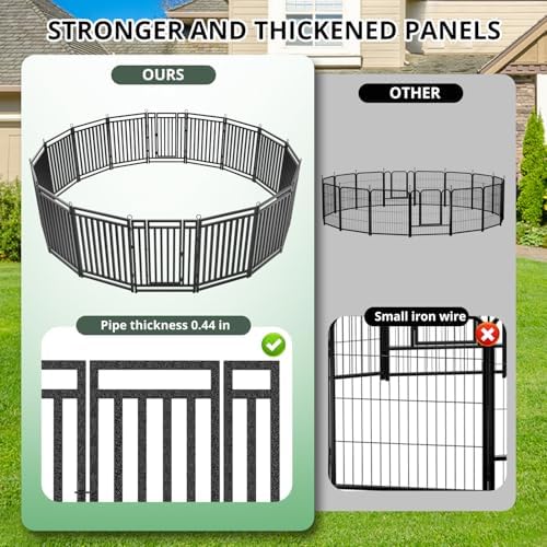 Thickened Outdoor Dog Fence, 48 Panels - Image 2