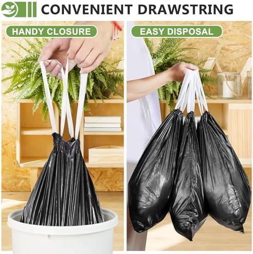 4 Gallon Drawstring Trash Bags - Image 3