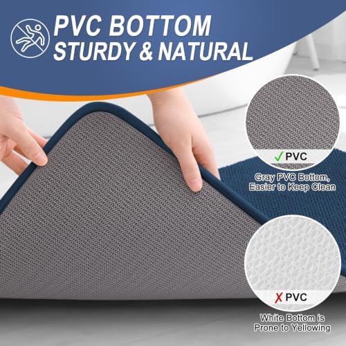 OLANLY Thick Memory Foam Bathroom Rugs 35x24, Soft Absorbent Bath Mat - Image 4