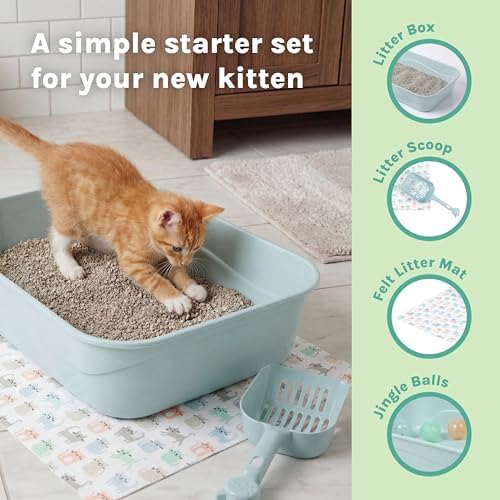 Kitty City Kitten Low Sides Litter Box & Mat Starter Set - Image 4