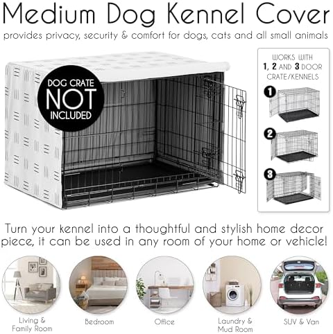 Sweet Jojo Designs 36in. Medium Dog Crate Cover Pet Cage, Kennel Covers - Image 4