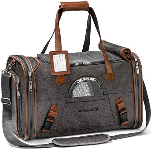 Mr. Peanut's Airline Approved Soft Sided Pet Carrier, Low Profile Gold Series by MrPeanuts