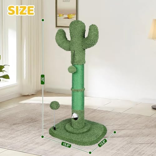Tall Cat Scratching Post for Indoor Cats, Sisal Scratching Post - Image 5