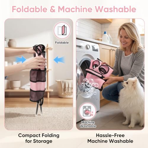 Dog Grooming Bath Hammock with Stand, Foldable - Image 7