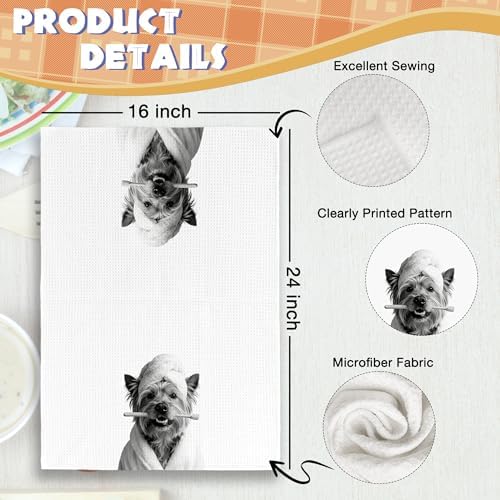 Dog Kitchen Towels Decor Set of 2 - Image 6