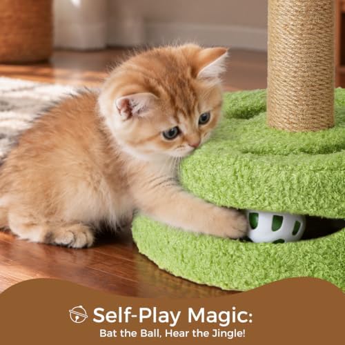 Small Cat Scratching Post with Perch Kitten Toys - Image 3